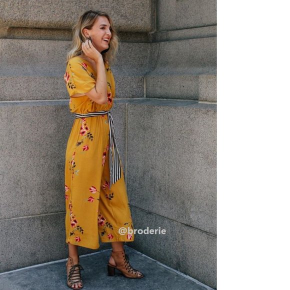 Anthropologie Corey Lynn Calter Floral Jumpsuit NEW WITH TAG SMALL - Picture 5 of 10